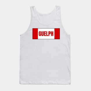 Guelph City in Canadian Flag Colors Tank Top